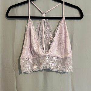 Free People Lace Bralette in Lavender